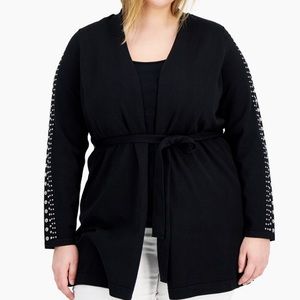 Studded Cardigan Plus Size